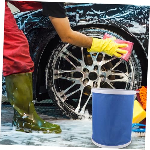 Alipis Collapsible Bucket Oxford Cloth Camping Fishing Car Wash Portable Folding Pail