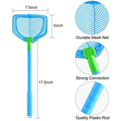 Coopay 4/8 Pieces Butterflies Fishing Net Catching Bug Floating Bait Beach Nets for Outdoor Playing