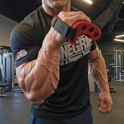 WristMax - Fingers & Wrist Trainer, Arm Strength Exerciser, Best Way to Get Big Forearms, Fitness Equipment for Gym and Home Training, ARM SPORT (Size: Large)