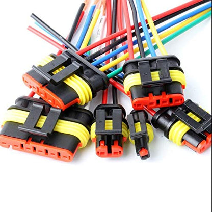 Way Car Waterproof Electrical Connector,16 AWG 2 pin Plug Auto Electrical Wire Connectors for Car, Truck, Boat, and Other Wire Connections.(5 Pack)¡­ - size: 2pin connector--5pack