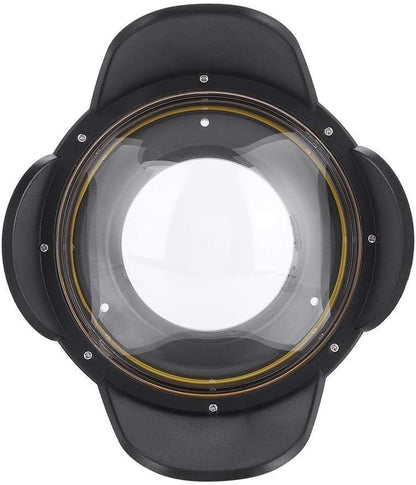 Seafrogs Dome Port Lens, 67mm Fisheye Wide Angle Lens Shade for Underwater Camera Housing Case, 60m Waterproof Dome Port for Diving and Snorkeling Photography