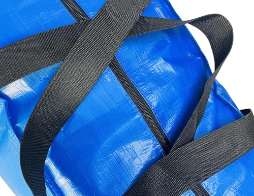 60 Gallon Extra Large Storage Bags, Jumbo Moving Storage Bags Heavy Duty, Foldable Big Blue XL Duffle Bag for Travel,Christmas Tree Bag