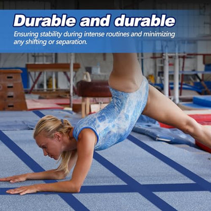 Shappy Gymnastics Mat Hook Fastener Gymnastics Cheer Mats Tape Strip for Tumbling 4" Wide Carpet Repair Nylon Hook for Carpet Bonded Foam Seams Cheer Gym Floors Cheerleading Supplies - color: Royal Blue
