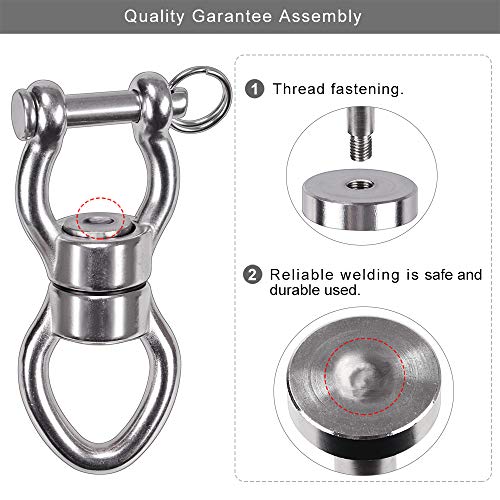 SELEWARE Heavy Duty Bearing Swing Swivel, 360° Rotation Hanging Accessory - color: Swivel (D) Only