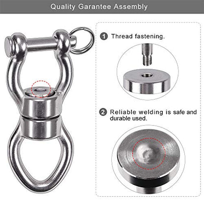 SELEWARE Heavy Duty Bearing Swing Swivel, 360° Rotation Hanging Accessory - color: Swivel (D) Only