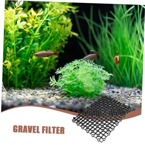 Aquarium Separator Gravel Plate DIY Tank Dividers Plastic Black Easy to Assemble - color: Black