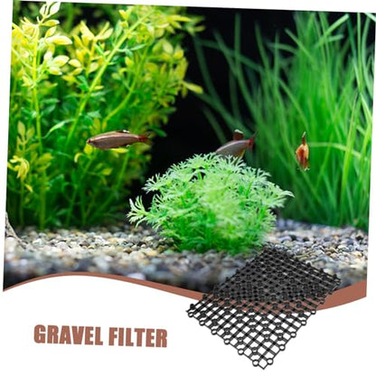 Aquarium Separator Gravel Plate DIY Tank Dividers Plastic Black Easy to Assemble - color: Black