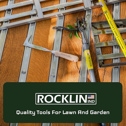 Rocklin™ Lawn Leveling Rake 30 Inch, Stainless Steel Lawn Leveler for Homeowners, Residential Leveling Rake for Soil, 78” Handle Yard Tools, for Dad, Husband & Men