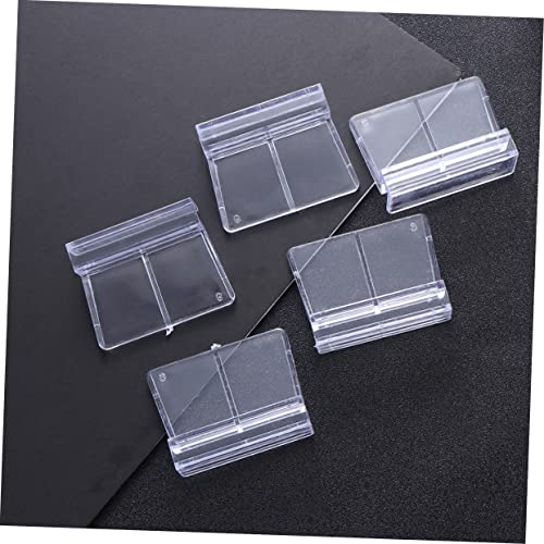 Happyyami Fish Tank Cover Support Brackets 20pcs Plastic Aquarium Bracket for 5-6mm Glass Tank Practical Aquarium Support Set