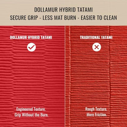 Dollamur 10'x10'x1.25" Jiu-Jitsu Mat - color: Red