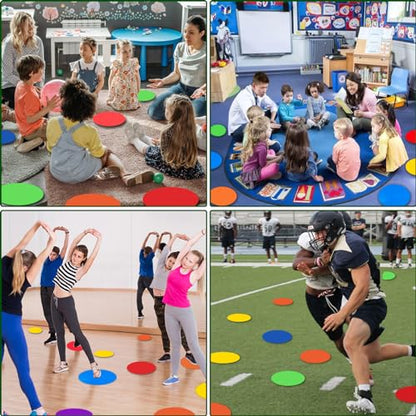 Spot Markers 9 Inch Floor dots Non-Slip Agility Markers 9 Colors