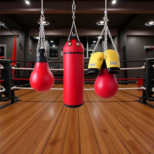 Boxing Ball Equipment - Boxing Training Ball, Boxer Reflex Ball, Boxing Reflex Ball Headband Set, Beginners Friendly Reflex Ball Headband, Boxing Trainer Boxing Gym Equipment Other Sports - color: Red