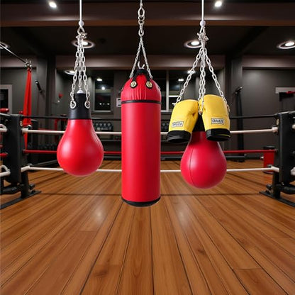 Boxing Ball Equipment - Boxing Training Ball, Boxer Reflex Ball, Boxing Reflex Ball Headband Set, Beginners Friendly Reflex Ball Headband, Boxing Trainer Boxing Gym Equipment Other Sports - color: Red