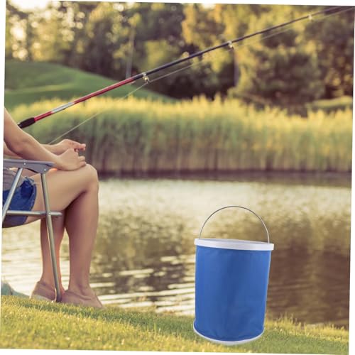 ULTECHNOVO Water Container Portable Folding Bucket for Camping Fishing Car Washing Space-Saving Design Versatile and - for Outdoor Activities