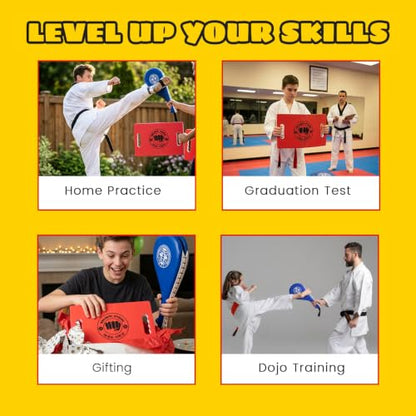Taekwondo Training Set: Rebreakable Breaking Board & Kick Target Pad - color: red
