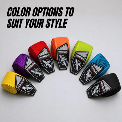 Hayabusa 4.0 Perfect Stretch Boxing Hand Wraps - color: Black, size: 180"
