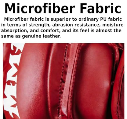 MMA Gloves Grappling Sparring, Mixed Martial Arts Mitts Men Women Boxing Gloves, Combat Sports Training, Muay Thai, Kickboxing, Open Palm Training Gloves for Grappling - color: Red