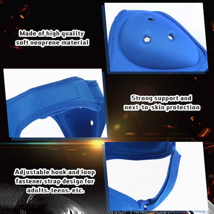 Jerify 2 Pcs Wrestling Headgear for Kid Youth, Blue - color: Blue