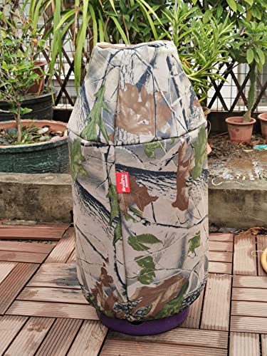 Propane Tank Cover Fits 30-Pound Steel Propane Cylinder Cover for RV Trailer, Leaf.