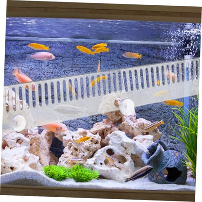 BESPORTBLE Aquarium Overflow Comb Fish Tank Divider Easy Installation Barrier for Interconnected Aquariums Cups