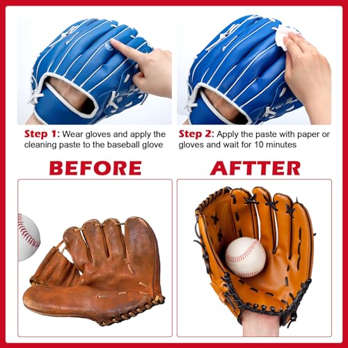 2 Pcs Baseball Glove Conditioner Leather Conditioner Cream Softball Baseball Glove for Break in Gloves Leather Sports Equipment Improving Flexibility