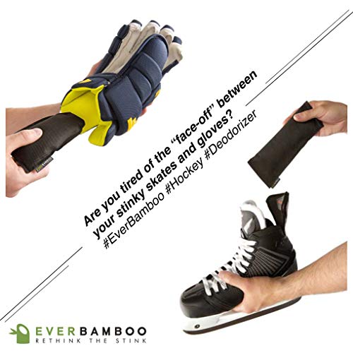 Ever Bamboo Hockey Gear Deodorizer Bag Set w/Bamboo Charcoal (4 x 50 g, 4-Pack)