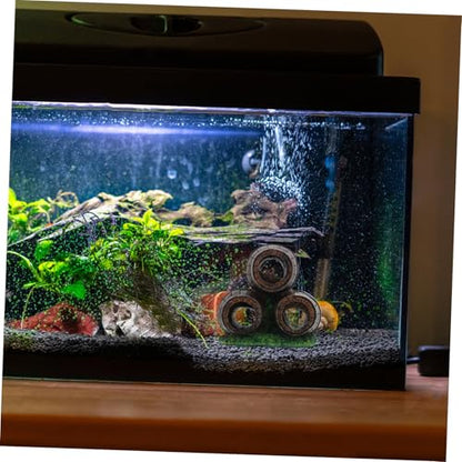 Stacked Broken Barrel Aquarium Decor Vivid Fish Accessories for Fish Tank Landscaping Shrimp Hideout Cave Fish Tank Decoration