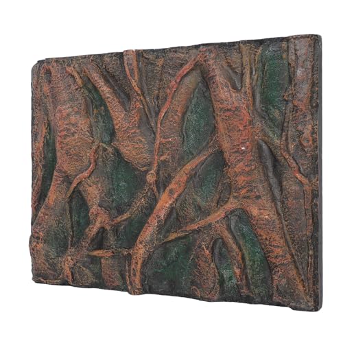 Foam Aquarium Background 3D Fish Tank Background with Lifelike Rock Design for Bearded Dragon Chameleon (H)