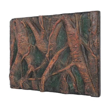 Foam Aquarium Background 3D Fish Tank Background with Lifelike Rock Design for Bearded Dragon Chameleon (H)