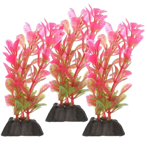 10pcs Artificial Aquarium Plants Plastic Betta Fish Tank Decorations Small Aquatic Grass for Plastic Aquariums Fish Tank Accessories