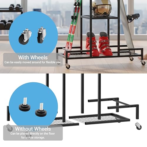 Standing Ski Storage Rack