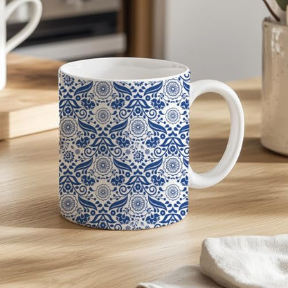 SUPERDANT 6PCS Flowers Leaf Underglaze Paper Transfer Paisley Transfer Papers for Clay Ceramic Porcelain Under Glaze Transfers for Pottery Enamel Decals Blue Underglaze Decal Handcrafted Gifts - style: Flower Pattern