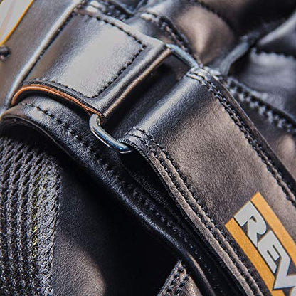 Revgear Boxing Pads Gel Focus - Boxing Mitts, Boxing Training Pads, Adjustable Hook and Loop Closure, Durable Synthetic Leather, Anti Shock Gel - Pair