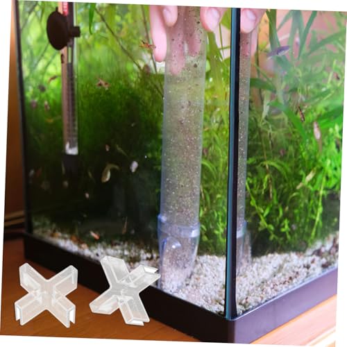 Alipis Aquarium Lid Clips Set 10pcs Glass Fixing Clamps Transparent Plastic Easy Install for Aquarium Decor Fish Tank Partition