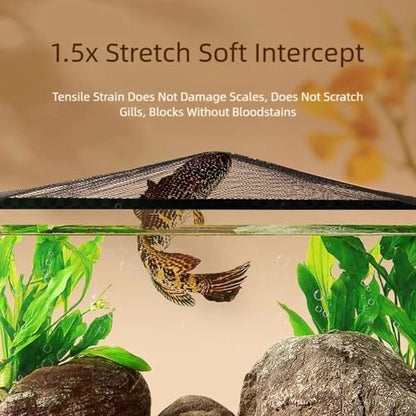 Reinforced Screen for Fish Tanks Easy Installation Anti-Jump Design Aquarium Cover Polyester Net Anti Jump Net