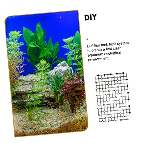 Aquarium Separator Gravel Plate DIY Tank Dividers Plastic Black Easy to Assemble - color: Black