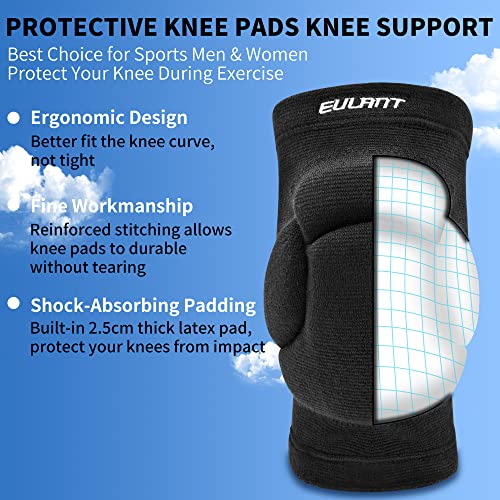 Volleyball Knee Pad for Men,Thicken Anti-Collision Protection Knee Pads - size: Medium