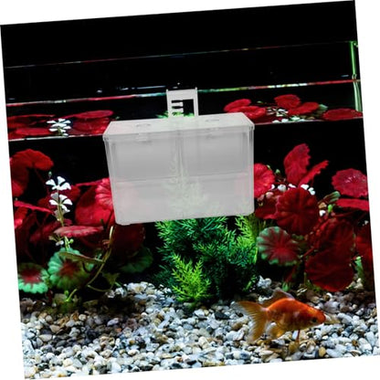 Levemolo Fish Breeding Box Incubator for Shrimp and Fry Aquarium Divider Wear-Resistant Material Lightweight Nursery for Safe Separation Fish Tanks