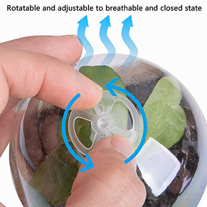 20pcs Biodegradable Plant Nursery Pots with Humidity Dome, 2.3" Seed Starter Pots for Seedlings, Vegetables