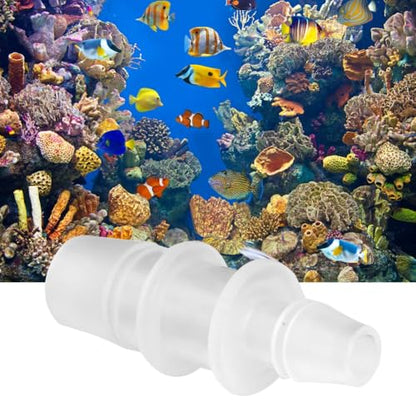 2 Pcs 16mm/20mm Plastic Hose Barbed Adapter Universal Fit PVC Pipe Fittings Variable Diameter Connector for Aquarium Air Pump