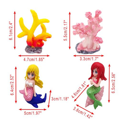Aquarium Castle Decor with Artificial Starfish & Coral, Pink Fish Tank Accessories for Aquascape Enthusiasts, Sand Table DIY