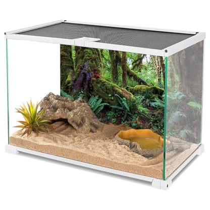 AWERT 60x24 inches Tropical Forest Terrarium Background Green Huge Tree Reptile Habitat Background Rainforest Aquarium Background Durable Polyester Background - size: 60x24in/150x60cm