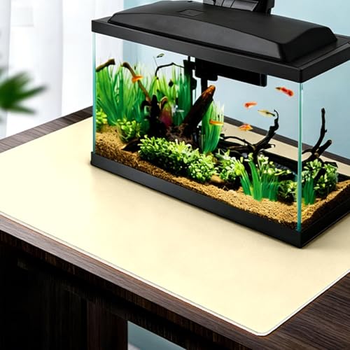 Anti-skid Customizable Aquarium Leveling Mat, Minimalist Waterproof Window Sill Mat, Extra-long Dustproof Window Sill Protector, Home Decor(Light Yellow,L80x25cm(31x10")) - color: Light Yellow, size: L80x25cm(31x10")