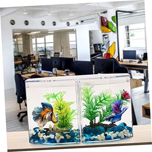 YARNOW Multi Functional Transparent Isolation Box for Fish Breeding Incubator Tank for Betta Guppy Shrimp with Enhanced Survival Rate for Aggressive Fish