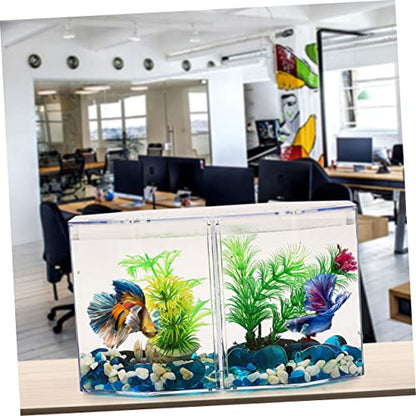 YARNOW Multi Functional Transparent Isolation Box for Fish Breeding Incubator Tank for Betta Guppy Shrimp with Enhanced Survival Rate for Aggressive Fish