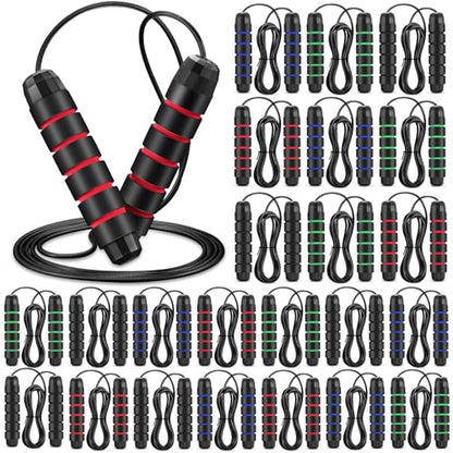 Hydren 24 Pcs Jump Ropes for Fitness Bulk with Ball Bearings, Adjustable