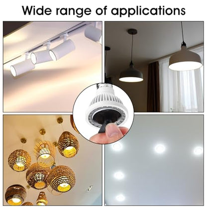 10 Pcs Light Bulb Changer Suction Cup Removal Tool - Easy To Use - Suction Cup Light Bulb Changer,Included 2 Sizes for Mr16 Gu10 Bulbs - Ideal for Halogen, Mini Track Lights and Range Hood