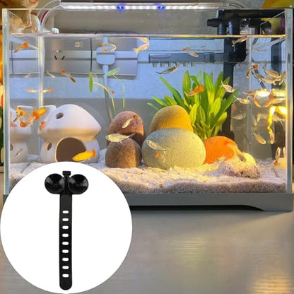 of 10 Aquarium Suction Cup Holder Tie for Attachment of Equipment and Wire Management for Different Size FishTanks Fishtank Suction Cup Cable Tie