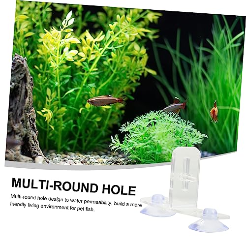 4sets Aquarium Divider Clips Transparent Fish Tank Partition Board for Easy Separation and Secure Living Environment for Pet Fish