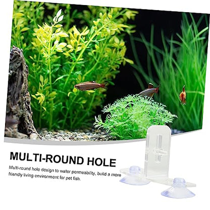 4sets Aquarium Divider Clips Transparent Fish Tank Partition Board for Easy Separation and Secure Living Environment for Pet Fish
